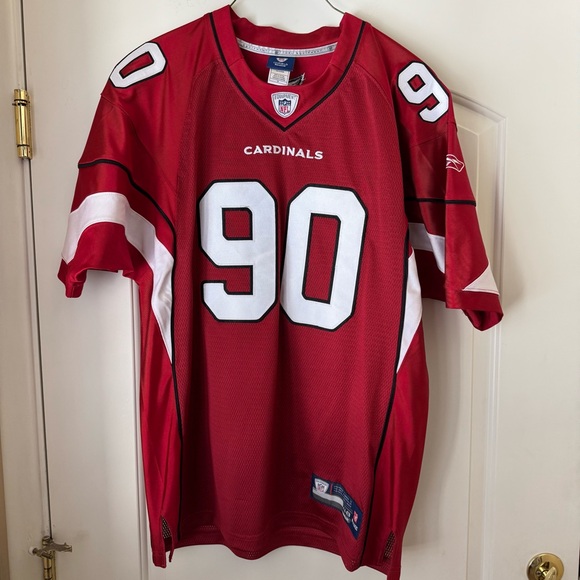Arizona Cardinals NFL Reebok Red Game Jersey Dockett 90 Mens Large NFL size 48 - Picture 2 of 12